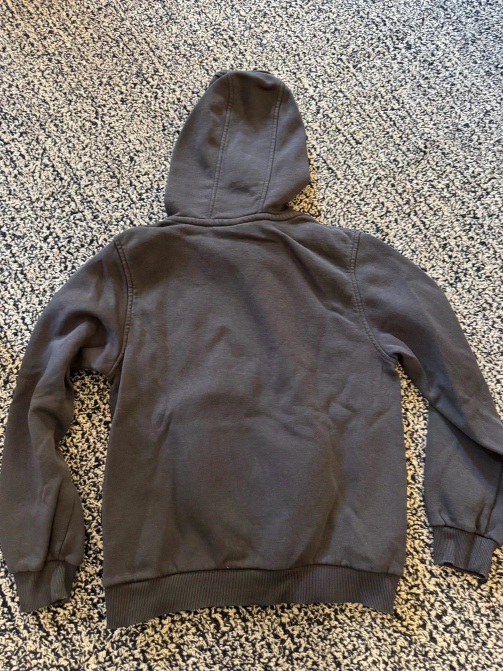 Nike Black Kids Pullover Hoodie with Orange Logo